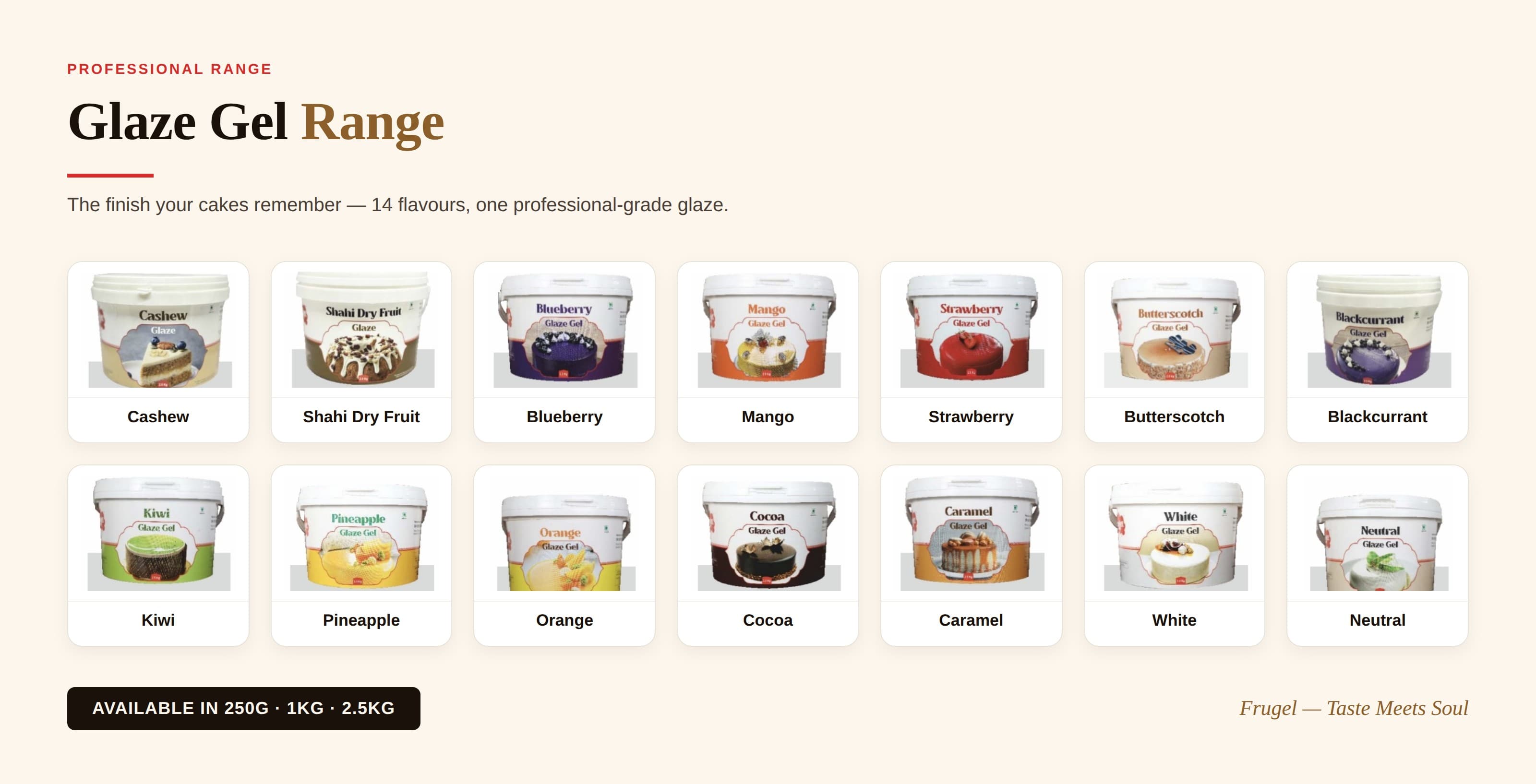 Glaze Gels range poster