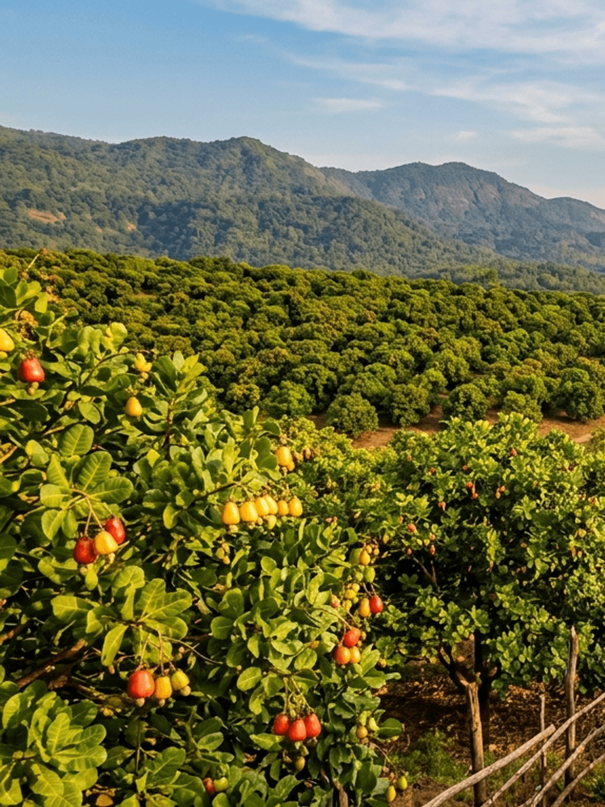 Goa cashew farm landscape